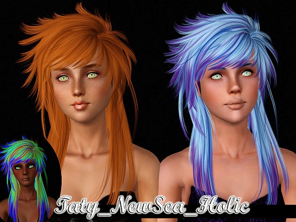Newsea`s 5 hairstyle retextured by Taty for Sims 3