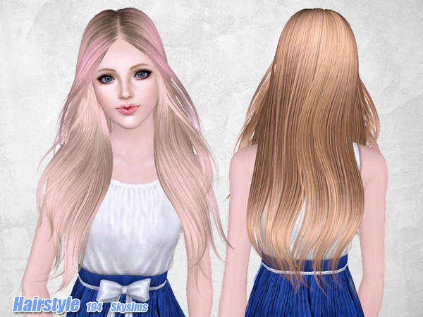 Middle parth hairstyle 194 by Skysims for Sims 3
