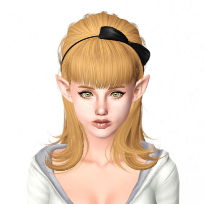 Newsea`s Love Affair hairstyle retextured by Sjoko - Sims 3 Hairs