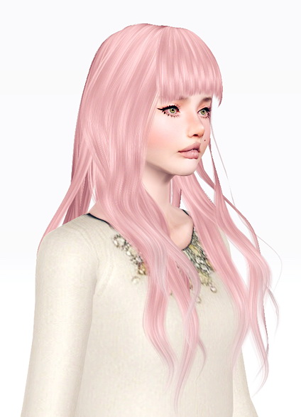 Alesso`s Enigma Long hairstyle with bangs retextured by Jas for Sims 3