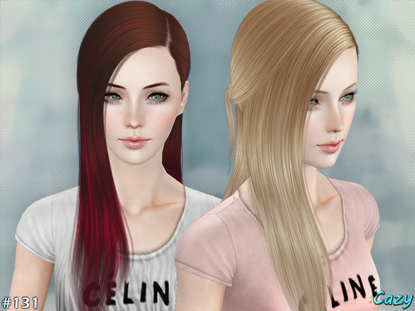 Skyle side caught hairstyle by Cazy for Sims 3