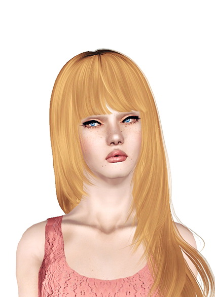 Fringed bangs Peggy`s 881 hairstyle retextured by Jas - Sims 3 Hairs
