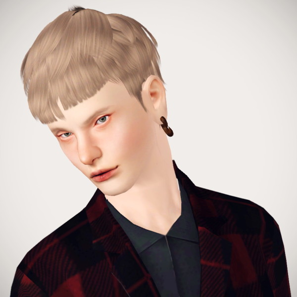 Silver jagged hairstyle by 2sanghaec for Sims 3