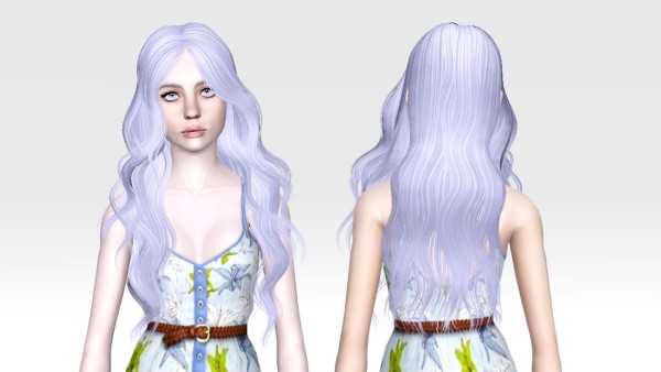 Skysims 160 wavy hairstyle retextured by Sjoko for Sims 3