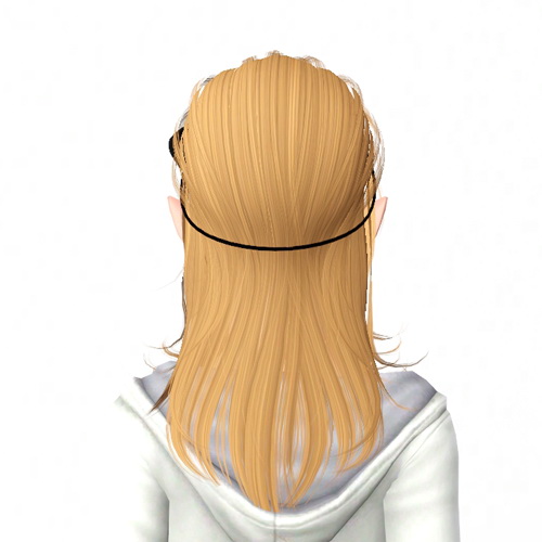 Newsea`s Love Affair hairstyle retextured by Sjoko for Sims 3