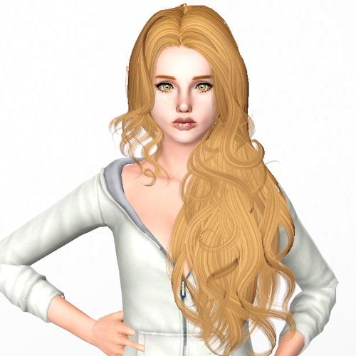 Newsea`s Canalis hairstyle retextured by Sjoko for Sims 3