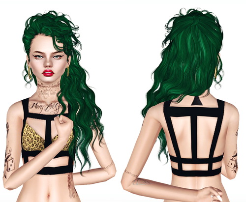 Newsea`s Disco Heaven hairstyle retextured by Jas for Sims 3