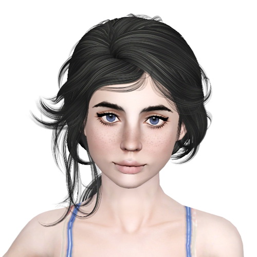 Newsea`s Lotus in Snow hairstyle retextured by Sjoko for Sims 3