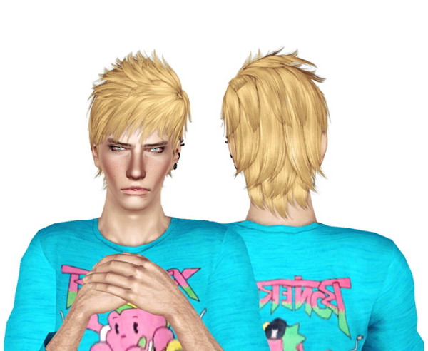 Copped hairstyle Newsea’s Good Kid retextured by Jas for Sims 3