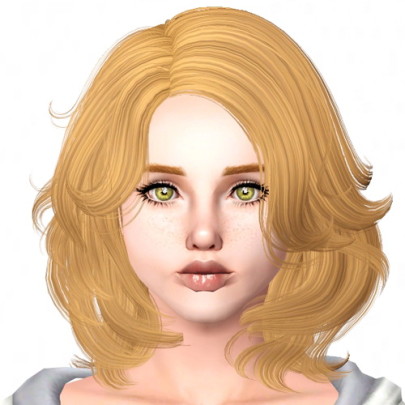 Newsea`s Erica Chin Lenght Hairstyle Retextured By Sjoko - Sims 3 Hairs