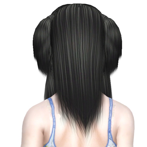 Pigtails hairstyle XM Sims 5 retextured by Sjoko for Sims 3