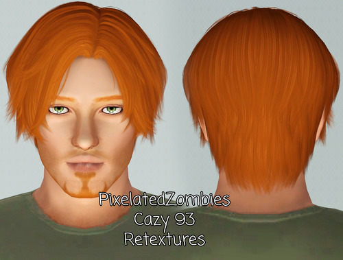 Cazy`s 93 Night hairstyle retextured by Pixelated Zombies for Sims 3
