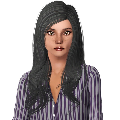 Alesso`s Urban slightly curled tips hairstyle retextured by Sjoko for Sims 3