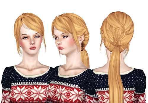 Newsea`s Lucia hairstyle retextured by Jas for Sims 3