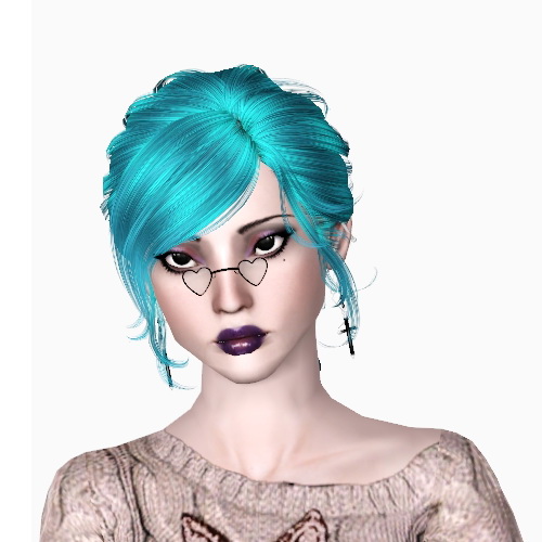 Luky stars hairstyle retextured by Sjoko for Sims 3