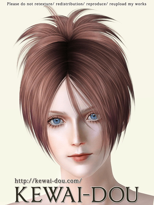 Cavallo Hairstyle By Kewai Dou Sims Hairs Vrogue Co