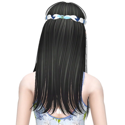 Hipie hairstyle Butterfly 105 retextured by Sjoko for Sims 3