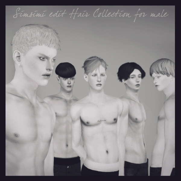 Edit hairstyles collection for boy by Simsimi for Sims 3