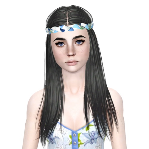 Hipie hairstyle Butterfly 105 retextured by Sjoko for Sims 3