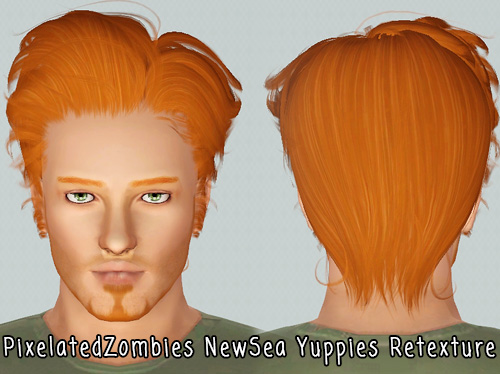 NewSea`s Yuppies haitrstyle retextured by Pixelated Zombies for Sims 3