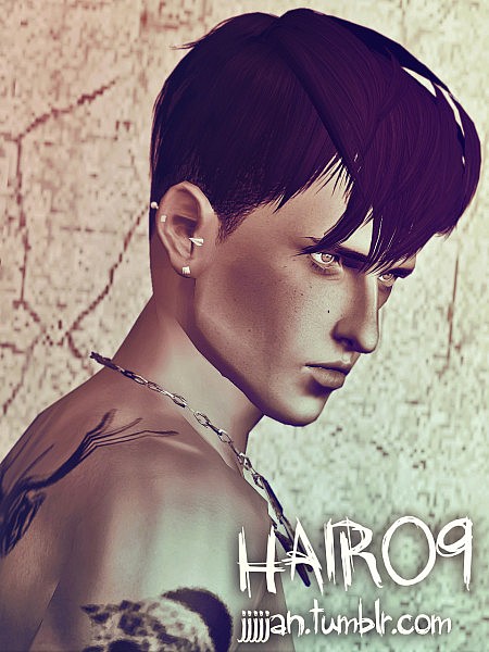 Modern cut hairstyle 09 by JJJJan for Sims 3