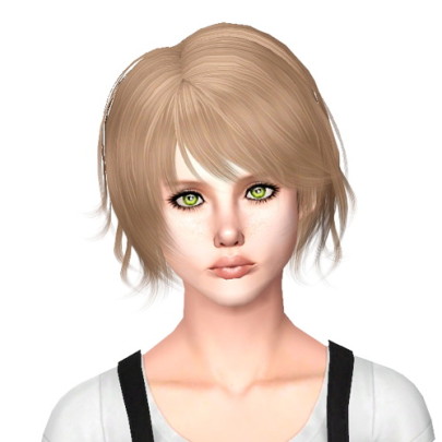 XMS3 Flora 025 hairstyle retextured by Sjoko - Sims 3 Hairs