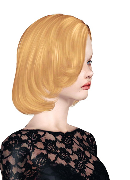 Alesso `s Shell Twisted bob hairstyle retextured by Jas for Sims 3