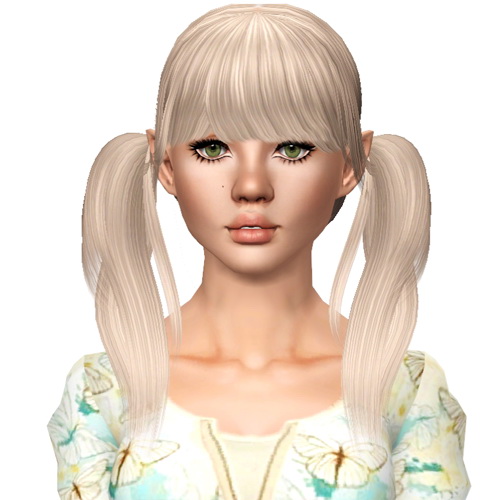 Raonjena`s 07 Two wraped ponytail hairstyle retextured by Sjoko for Sims 3