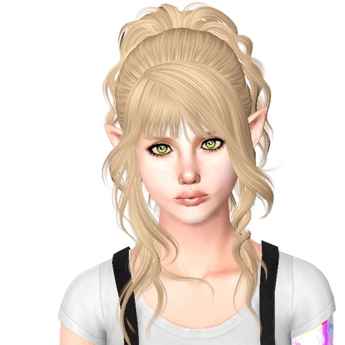 Newsea`s Ferris Wheel hairstyle retextured by Sjoko for Sims 3