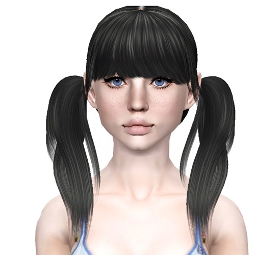 Raonjena`s 07 Two wraped ponytail hairstyle retextured by Sjoko for Sims 3