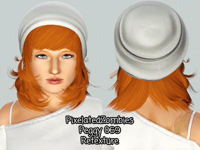 Glamourous long wavy hairstyle Peggy`s 069 retextured by Pixelated Zombies for Sims 3