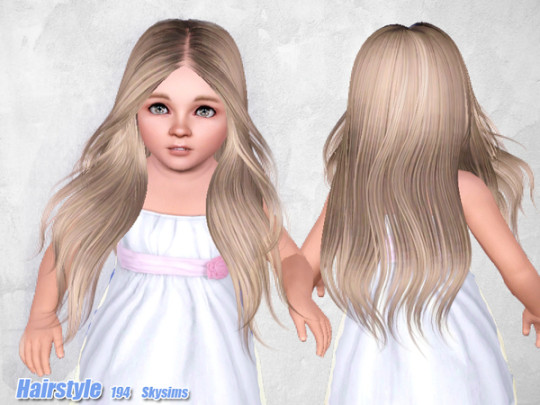 Middle parth hairstyle 194 by Skysims - Sims 3 Hairs