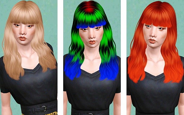 Cazy’s Taylr hairstyle retextured by Beaverhausen for Sims 3