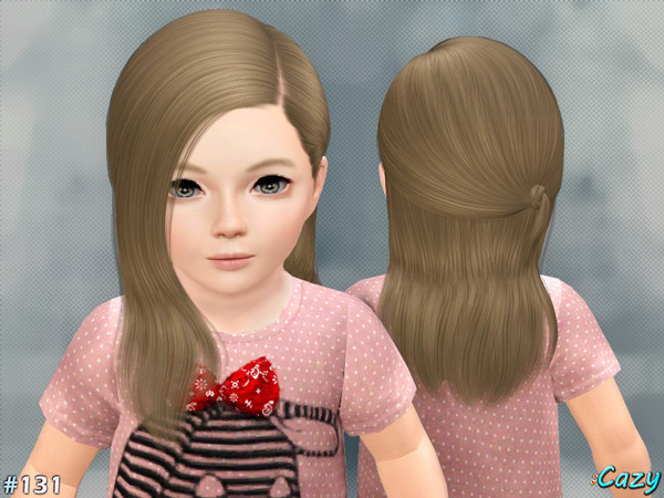 Skyle side caught hairstyle by Cazy for Sims 3