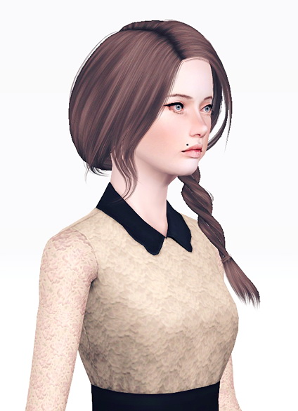 Alesso`s Tonight Braided beauty hairstyle retextured by Jas for Sims 3