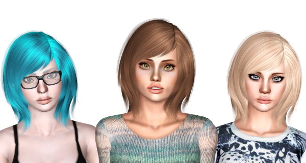Cazy`s 11 hairstyle retextured by Sjoko for Sims 3