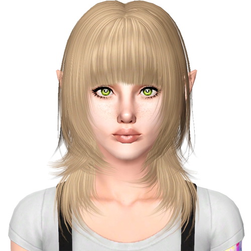 Strand bob hairstyle Peggy`s 105 retextured by Sjoko for Sims 3