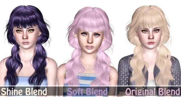 Newsea`s Sesame hairsttyle retextured by Sjoko for Sims 3