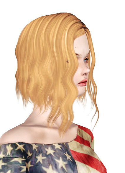 Alesso`s XO Assymetric waved bob hairstyle retextured by Jas for Sims 3