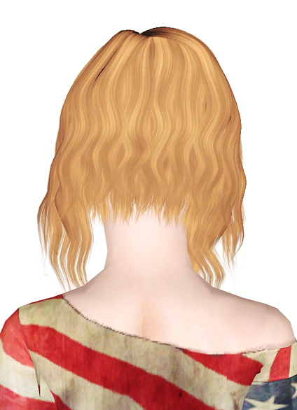 Alesso`s XO Assymetric waved bob hairstyle retextured by Jas for Sims 3