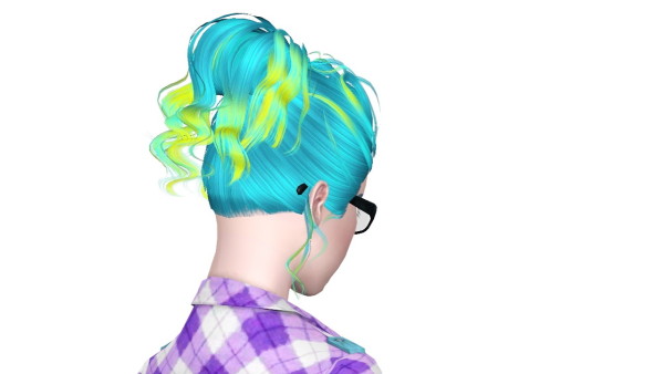 Newsea`s Disco Heaven hairstyle retextured by Sjoko for Sims 3