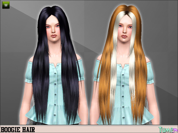 Yume Boogie hairstyle by Zauma for Sims 3