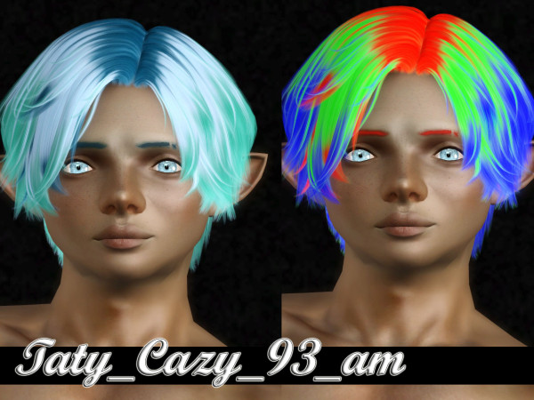 Cazy`s 93 hairstyle retextured by Taty for Sims 3