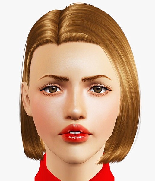 Nightcrawler’s 17 bob hairstyle retextured by Imamii for Sims 3