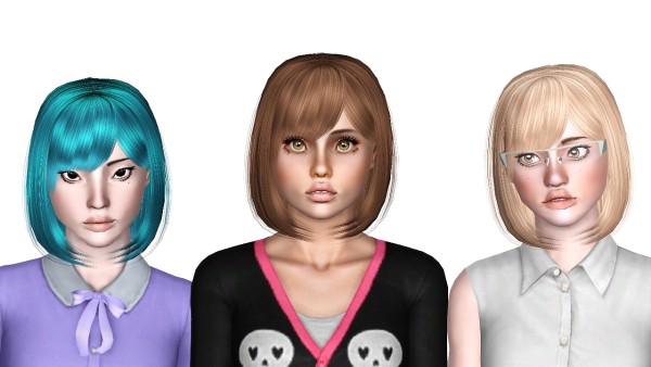 Zaumas Midnight hair retextured by Sjoko for Sims 3