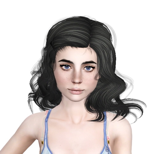 Newsea`s Luna hairstyle retextured by Sjoko for Sims 3