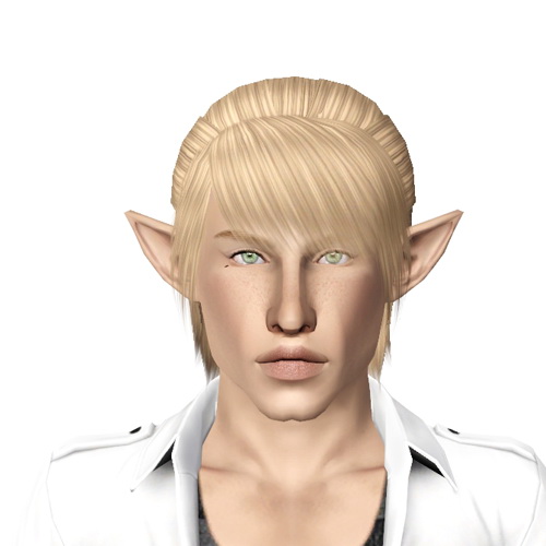 Thin hairstyle Raonjena 029 retextured by Sjoko for Sims 3