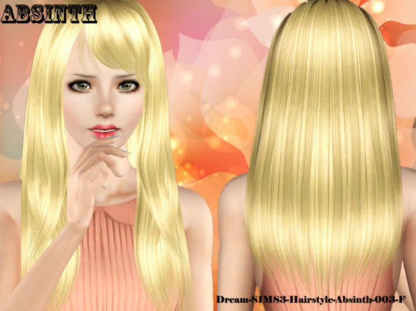 Absinth hairstyle by Dream Sims 3 for Sims 3