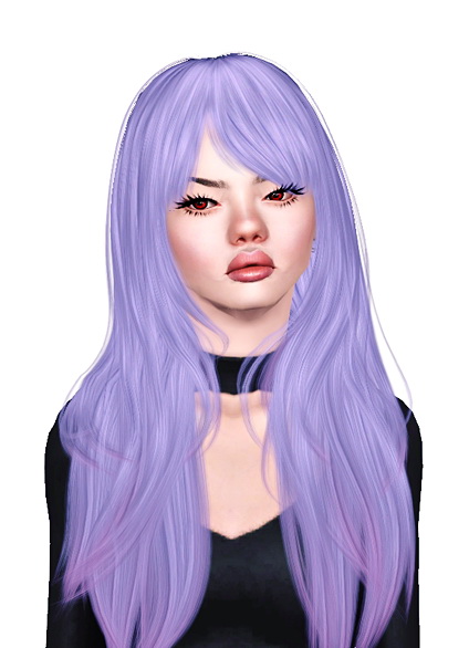 Straight hairstyle Cazy’s West Coast retextured by Jas for Sims 3