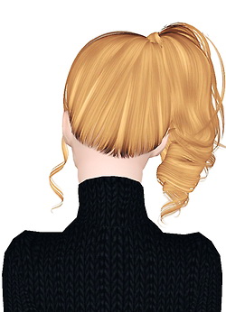 Side high ponytail hairstyle Skysims 153 retextured by Jas for Sims 3